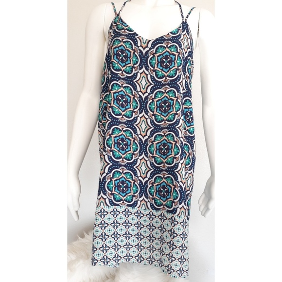 Paper Crane Dresses & Skirts - Paper crane geometric print strappy dress